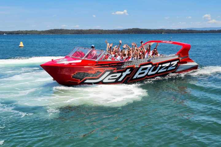 a small boat in a body of water