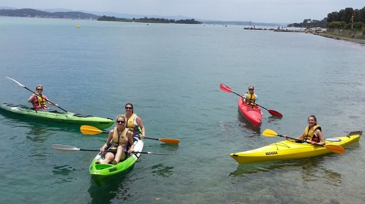 Kayaking people kayaking in water